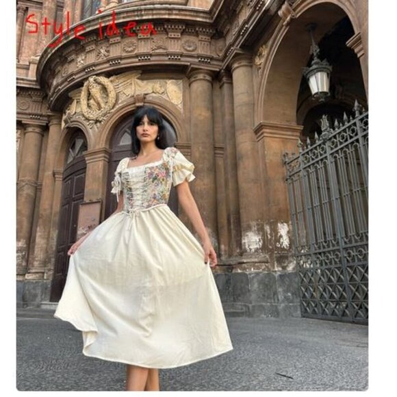 🥑2/100🥑NWT Floral Jacquard Bustier Corset Lace Crop Top Western Retro Camisole - Picture 3 of 15